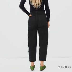 Everlane The Utility Barrel Pant in Black | Size 0R